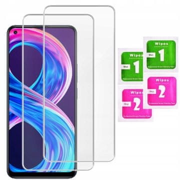 shumee 2x kaljeno steklo za realme 8 / 8 PRO | 2-delni paket