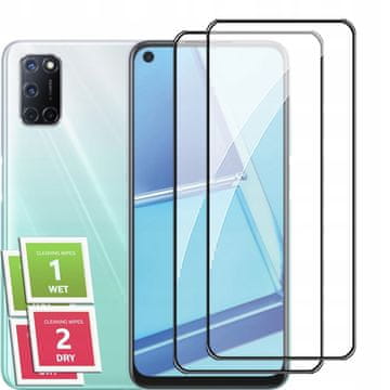 shumee 2x kaljeno steklo ZA OPPO A52 celozaslonski 5D steklo