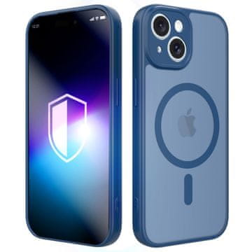3MK Ovitek za Apple iPhone 14 - 3mk, moder, Misty MagCase