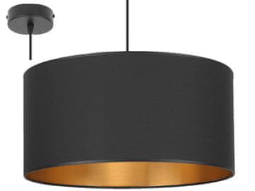 GH Viseča stropna svetilka s črnim senčnikom, LED, 40 cm