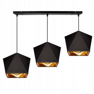 GH LED stropna viseča svetilka z diamantno zlato sredino