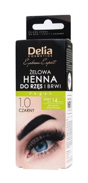 DELIA Delia Henna gel za obrvi in trepalnice 1.0 črna 15 ml