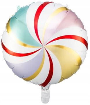 PartyDeco Folija balon z motivom sladkarij, 35 cm, mešan 1 kos.