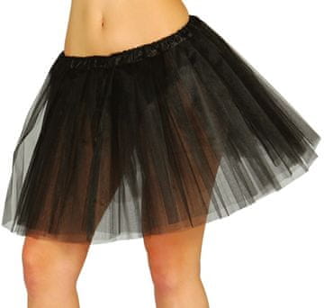Fiestas Guirca Žensko krilo iz tila tutu črne barve, 80. leta, 40 cm