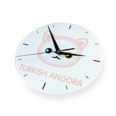 Turška angora - MDF ura z grafiko in napisom