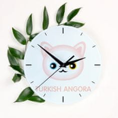Turška angora - MDF ura z grafiko in napisom