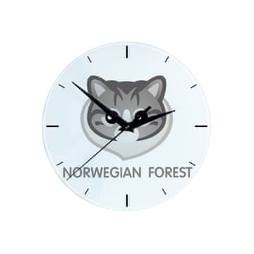 Artdog Norveški gozd - MDF ura z grafiko in napisom Art-Dog