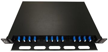 shumee Patch panel ODF optična vlakna 1U LC 24 jeder SM OS2