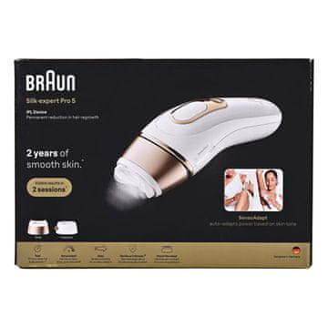 BRAUN Braun Silk-expert Pro PL5210 IPL epilator Zlata, Bela