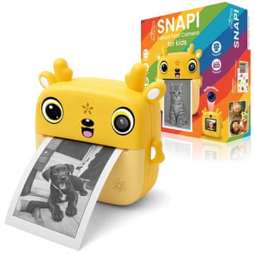 Kids Digitalni otroški fotoaparat s termalnim tiskalnikom SNAPI MT4108, rumena