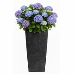 shumee Porto črn betonski cvetlični lonček v75x39,6x39,6 cm