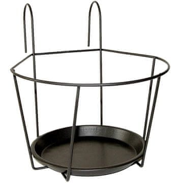 Esschert Design Geometrijsko stojalo za rože na balkonu 22 x v 22 cm