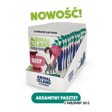 Animal ANIMAL ISLAND Pasja Hrana Goveje Meso v Želeju - 12x100g