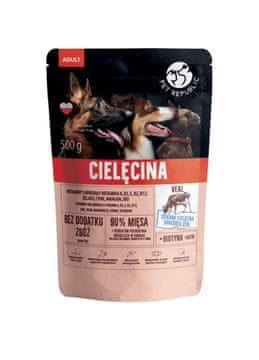 PET PTR PET REPUBLIC Teletina za odrasle pse - mokra hrana - 500g