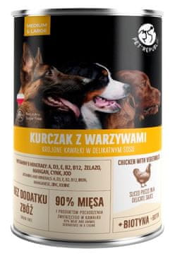 PET PTR PET REPUBLIC Piščanec z zelenjavo za srednje in velike pse - mokra hrana - 1250g