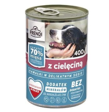 slomart FND FRENDI s telečjimi koščki v nežni omaki - mokra pasja hrana - 400g
