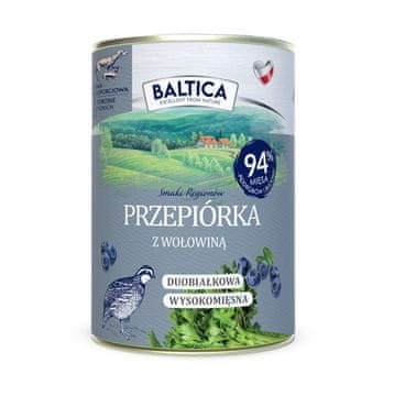 slomart BALTICA Smaki regionów Prepelič z govedino - mokra hrana za pse - 400g