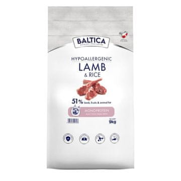 slomart BALTICA Nutraceutic Lamb with rice Small breed Mono suha hrana za pse 9kg