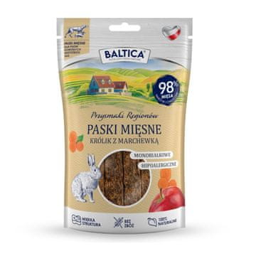 slomart BA5 BALTICA Poslastica za pse, kunec z korenčkom, monoproteinska, 90g