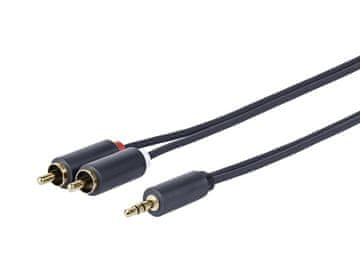 Vivolink Vivolink PROMJRCA1 avdio kabel 1 m 3,5 mm 2 x RCA črne barve