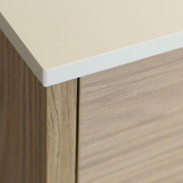 shumee Kopalniški pult iz HPL za omarico 60 cm 60,5 x 46 cm Sneguljna bela (8685SU)