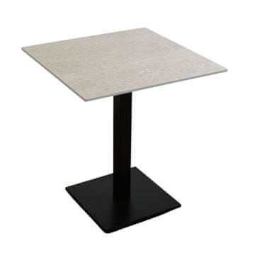 shumee Miza za balkon in vrt vodoodporna HPL 12 mm 70x70 cm krem Navona
