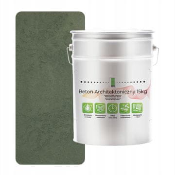 shumee Notranji arhitekturni beton 15 kg temno zelen F466 | Loft učinek