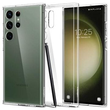 Spigen Ovitek Spigen Ultra Hybrid za Samsung Galaxy S23 Ultra, prozoren