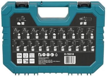 Makita Makita set svedrov 22 kosov, 6 mm univerzalni