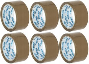 shumee Pakirni trak Havana Smart rjave barve, PP, 48 mm x 60 m, 6 kosov