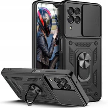 shumee Pametni magnetni usnjen ovitek za Samsung Galaxy M33 5G + steklo