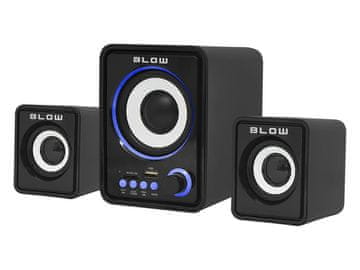 Blow Zvočnik BLO 66-377#, 3-smerni, 3W, črn, brezžični
