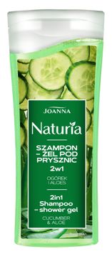 Joanna Joanna Naturia šampon-gel za prhanje 2v1 - kumara in aloja 100ml