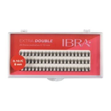 IBRA Ibra Extra dvojno kodraste trepalnice C-0,10 - 8 mm 1 pakiranje.
