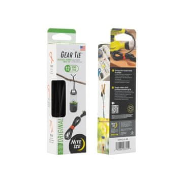 Nite Ize Nite Ize Gear Tie 12 Pro - 12 kosov - črna