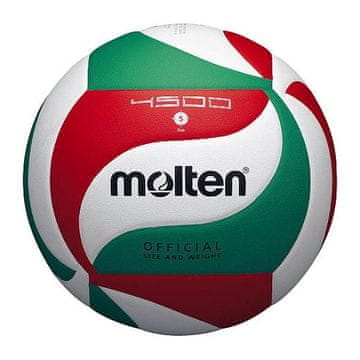Molten Molten V5M4500 odbojkarska žoga, velikost 5, zelena/rdeča/bela