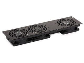 slomart SGN A19-3W panel z 3 ventilatorji za 19-palčno omaro, črn