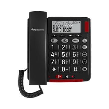 slomart amplicomms Bigtel 48 Plus Analogni telefon z ID klicatelja, temno siva