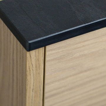 shumee HPL kopalniški pult za omarico 70 cm 70,5 x 46 cm črne barve (0190SL)