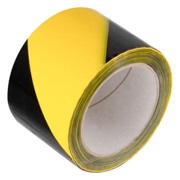 shumee Opozorilni označevalni trak rumen in črn 72 mm x 100 m Vorstahl