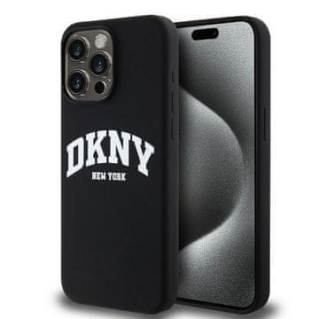 DKNY Silikonski ovitek MagSafe iz tekočega silikona za iPhone 14 Pro Max, črne barve
