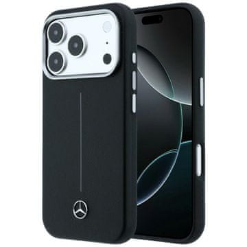 MERCEDES Mercedes usnjen ovitek MagSafe za iPhone 17 Pro Max, črne barve