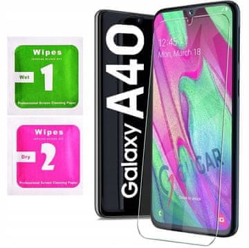 shumee Kaljeno steklo za Samsung Galaxy A40 - Zaščitno steklo 2.5D, 9H