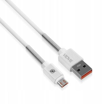 shumee USB kabel Micro USB microUSB 3.1A 1m Fast White Box Vidvie C510