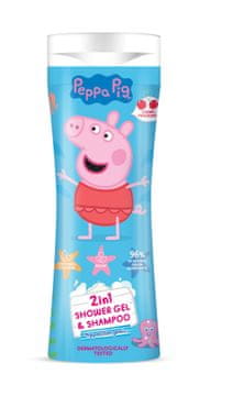 shumee Gel za prhanje in šampon Peppa Pig 2 v 1 z vonjem češnje 300 ml