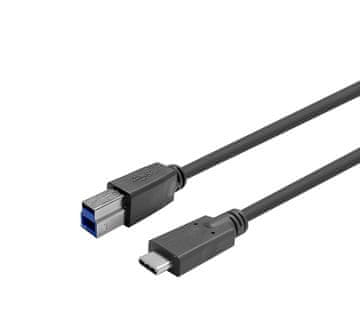 shumee Vivolink PROUSBCBMM7.5 USB-C na USB-B 3.2 Gen 1 kabel, 7,5 m, črne barve