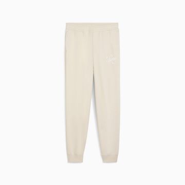 Puma Dekliške trenirke Puma ESS script FL bež 68872987 velikost 128