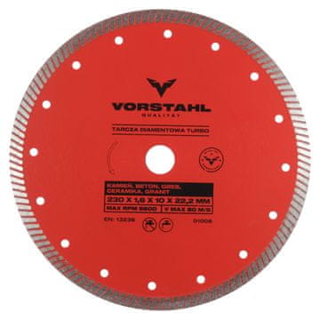 shumee Diamantni disk za rezanje porcelanskih ploščic 230 mm Vorstahl