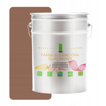 shumee Silikonska fasadna barva, paropropustna, 10 l, mat rjava, f516