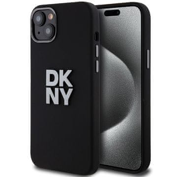 DKNY Ovitek za iPhone 15 Plus DKNY Liquid Silicone Metal Logo Black